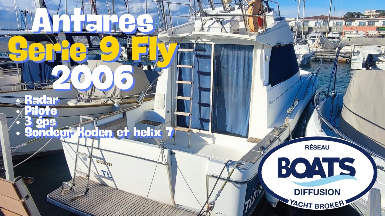 Antares serie 9 2006 pilote sondeur Koden et radar . un bateau idéal pour le fishing et la croisière