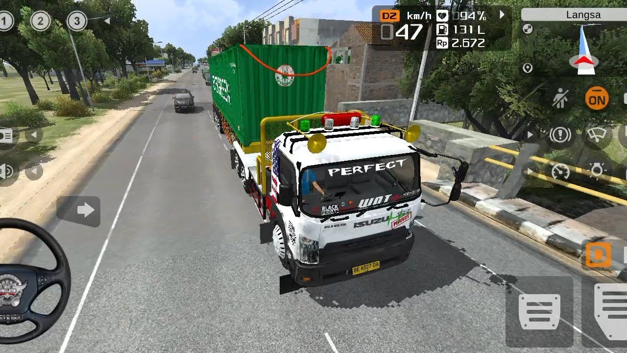 BUS SIMULATOR INDONESIA | EXTREME 22 WHEELER TRAFFIC DRIVE ON TWO-WAY ROAD – PART TWO