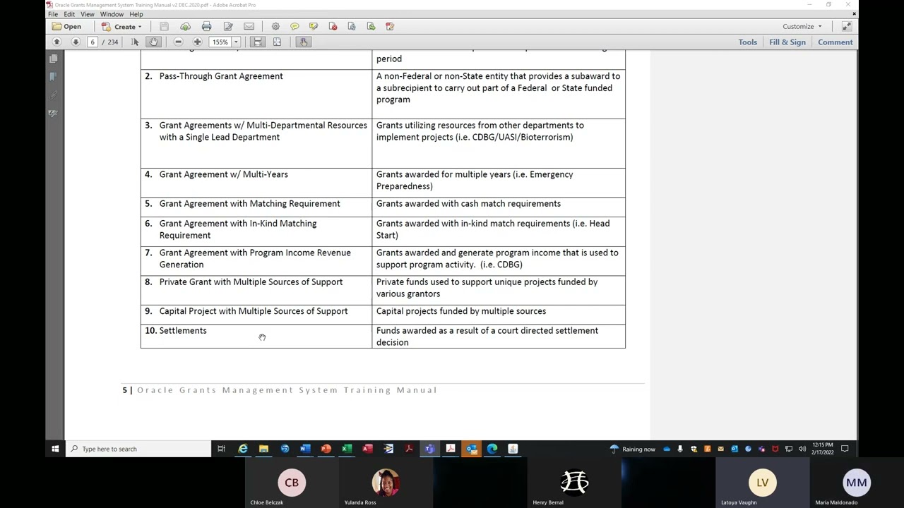 Oracle Grants Management Training Guide
