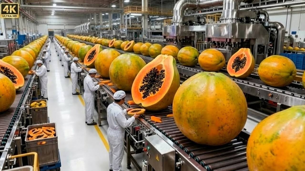 From Fresh Fruit to Million-Dollar Products: The Secrets Behind Modern Papaya Processing Plants.