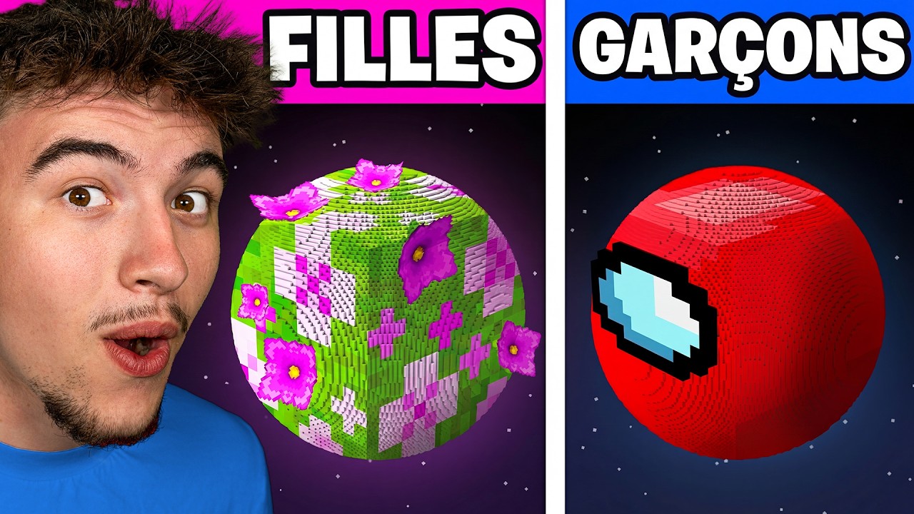 Voici comment les FILLES JOUENT &agrave; Minecraft !