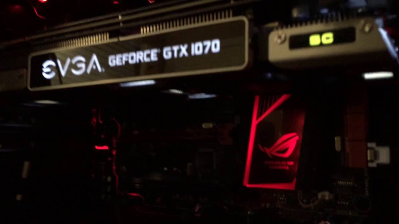 EVGA GTX 1070 SC installed and first look with noise levels