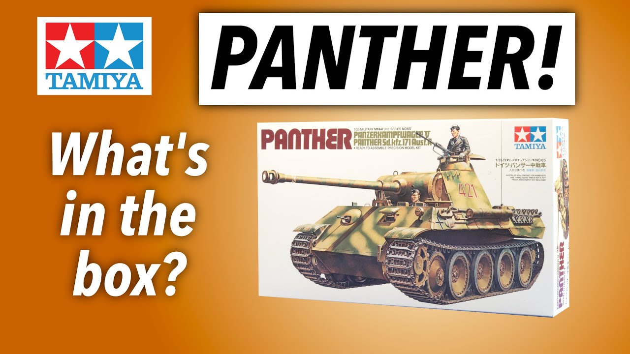 TAMIYA PANTHER TANK 1/35 scale - what's in the box?