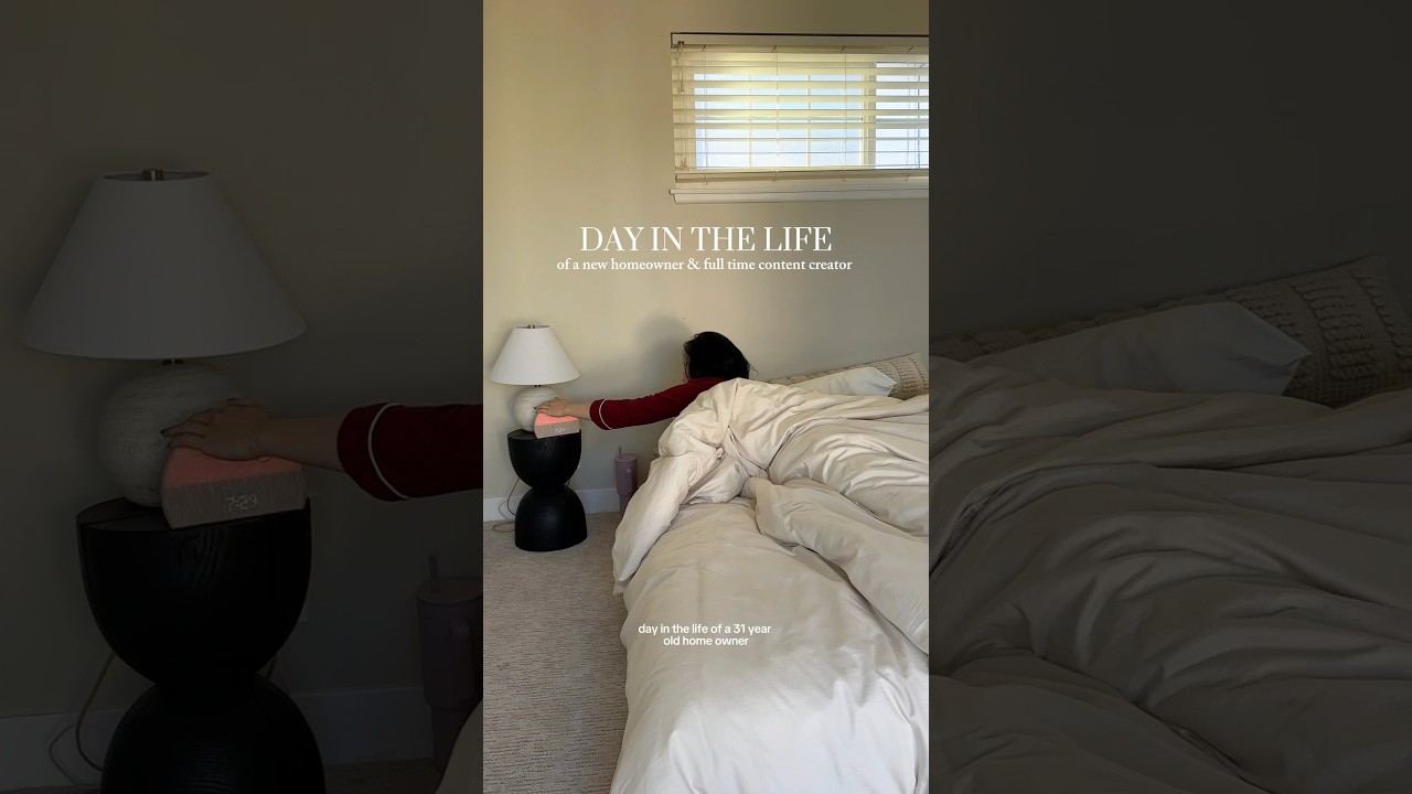 day in the life of a new homeowner & full time content creator living in Orange County ✨👩🏻&zwj;💻🏙️🍒