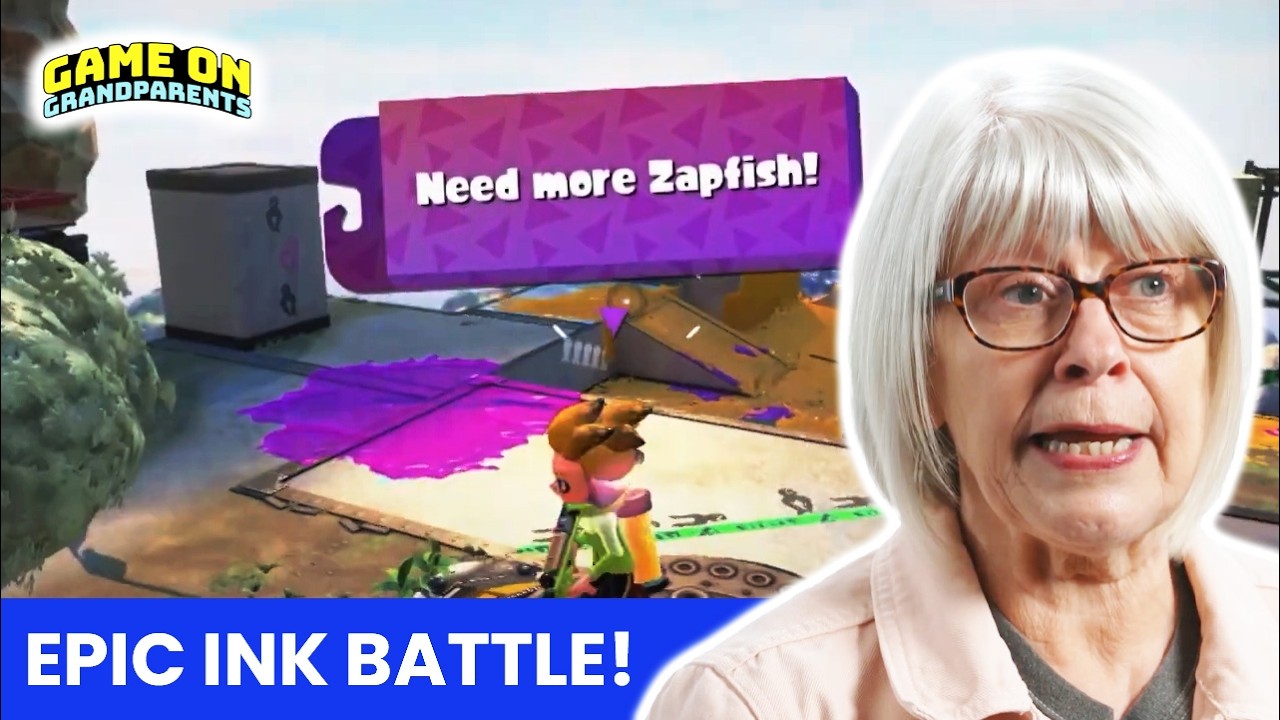 Splatoon Turf War with Grandparents! | Full Episode | Game on Grandparents