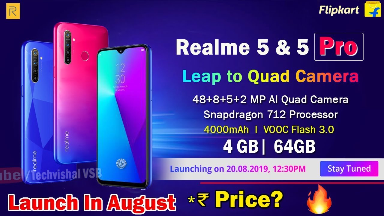 Realme 5 Pro - Price, First Look, Full Specifications, 48MP AI Quad Camera, SD 712 | Realme 5 Pro