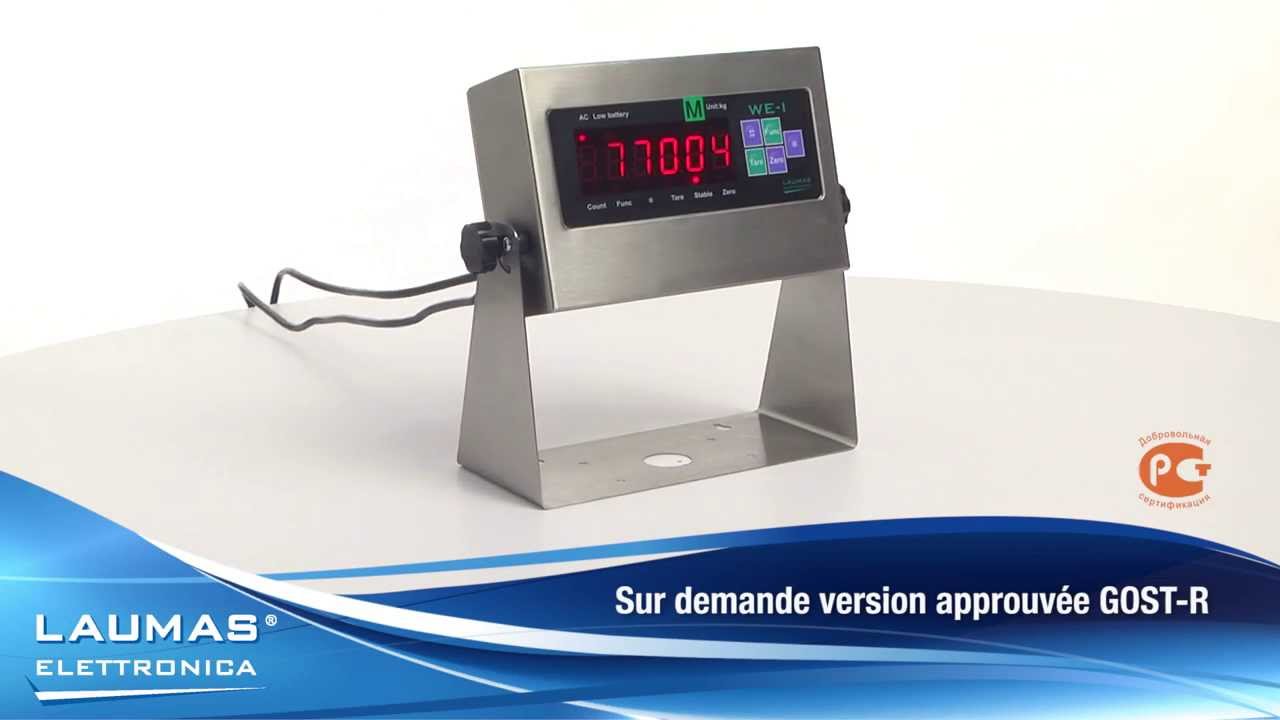 WEIOIML - indicateurs de poids d'entrée de gamme en acier inox IP67 - LAUMAS