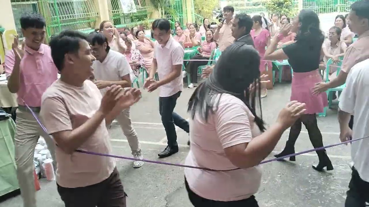 Modern Chinese garter game II Pink Year End Party II Teacher Marife Adonis