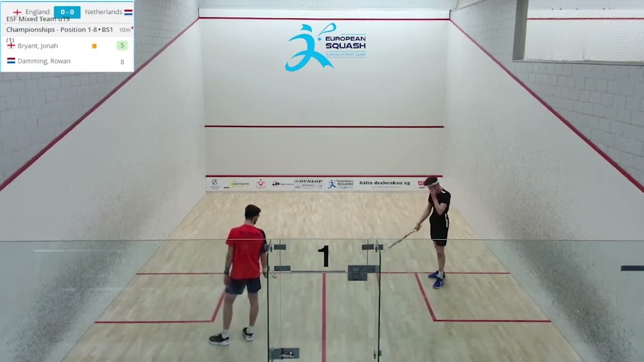 England vs Netherlands  - ESF European Mixed Team u19 Squash Championships 2023