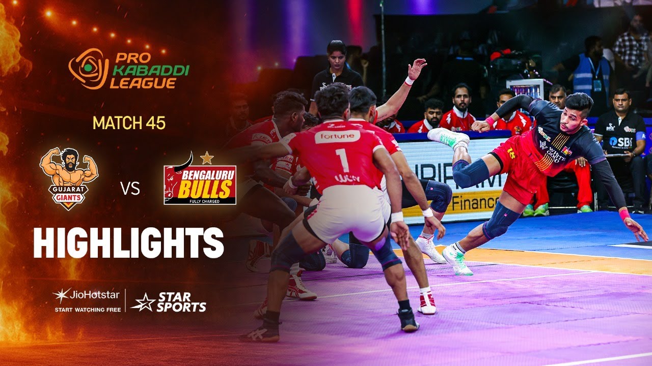 Bengaluru Bulls Edge Past Gujarat Giants in a Thriller! | HIGHLIGHTS | PKL 12