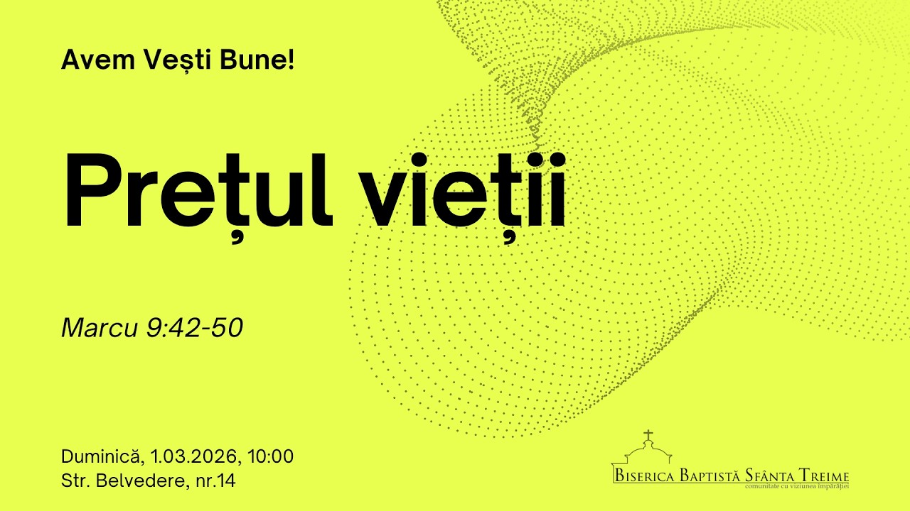 Sfânta Treime Brăila - 1 Martie 2026 - Marcu 9:42-50 - Iosua Faur | CONCERT CORUL CONTINENTAL