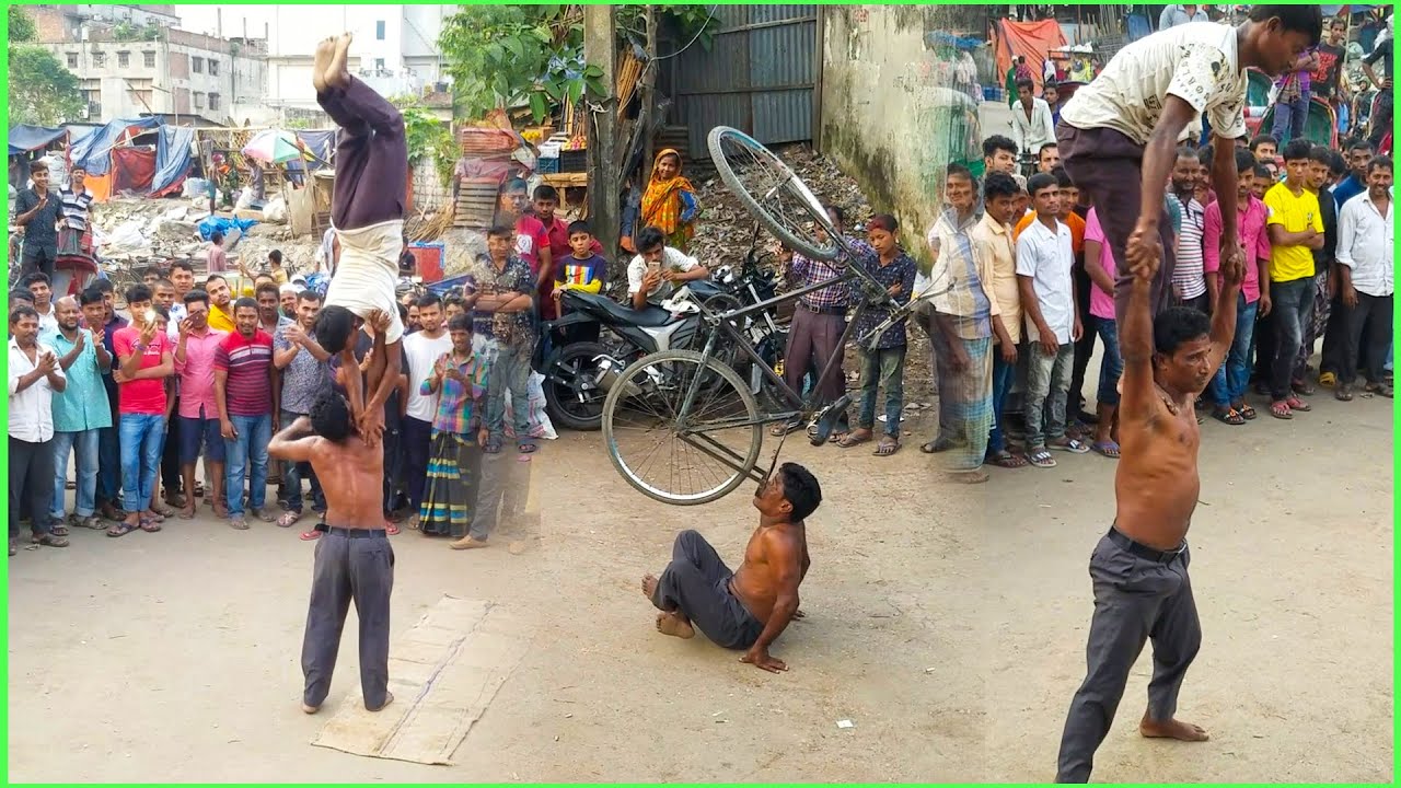 বাংলাদেশের অসাধারণ সব সার্কাস খেলা, এক সাথে অনেক গুলি সার্কাস খেলা, amazing circus of bangladesh