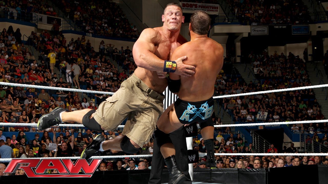 Raw &mdash; Джон Сина против Кёртиса Акселя &mdash; матч без дисквалификации: Raw, 3 июня 2013 г.