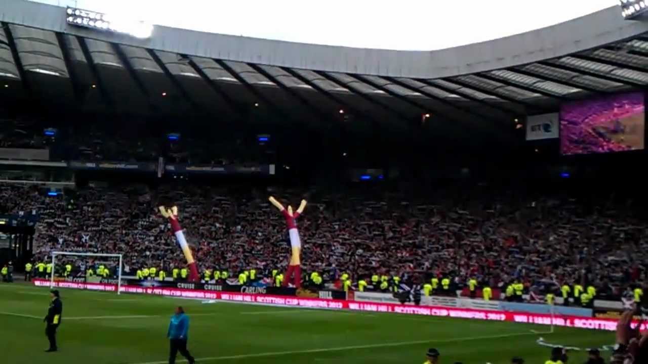 Hearts fans singing the Hearts song Hampden 19th May 2012