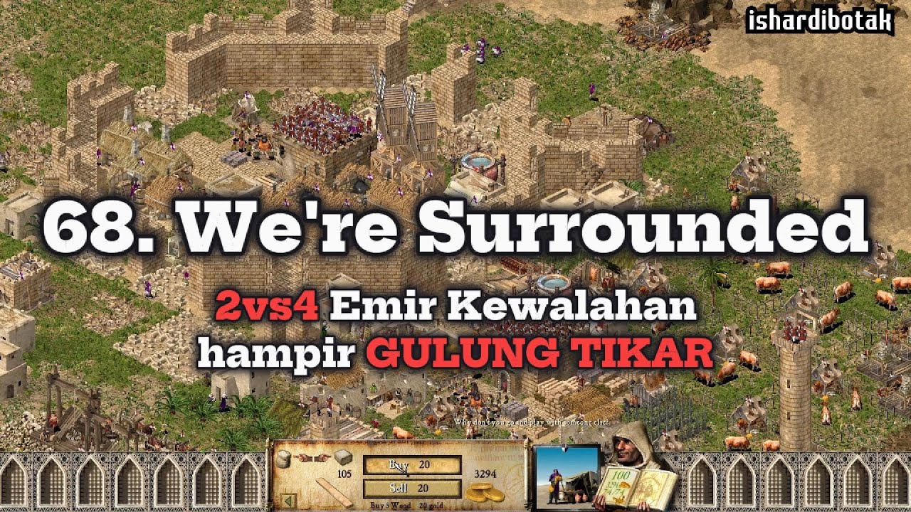 Stronghold Crusader HD - We're Surrounded (Trail/Mission 68) - Gameplay