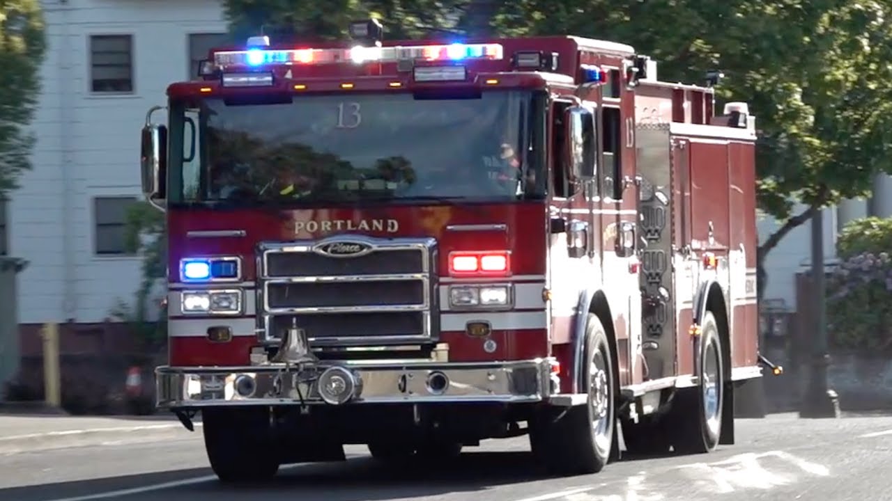 Portland Fire Station 13 Responding (Compilation)