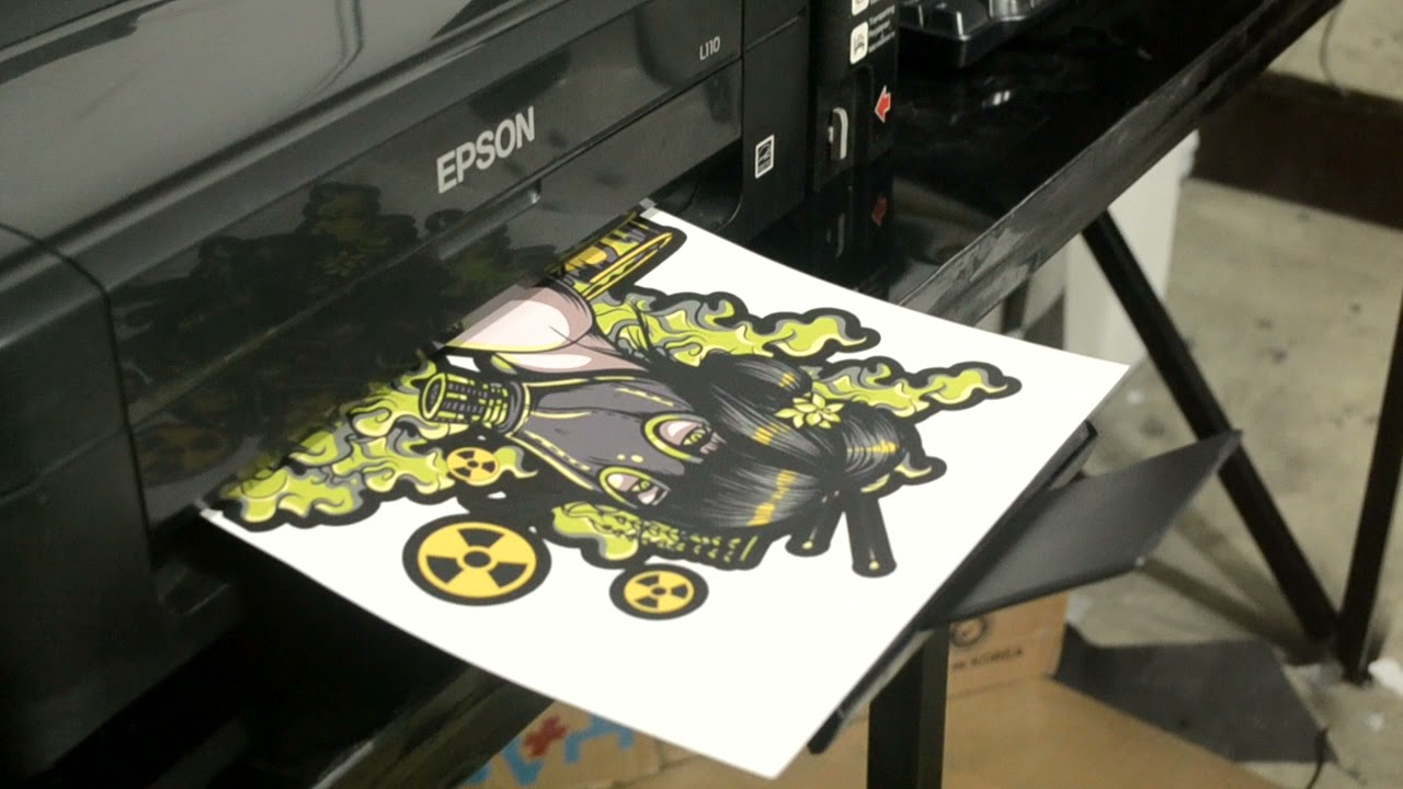 Heat Press (Dark Transfer Paper + Pigment Ink)