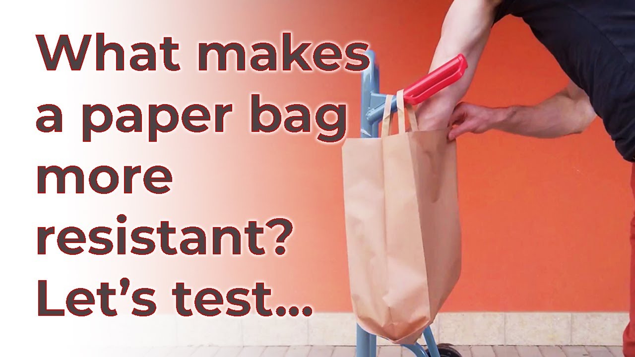 Are Paper Bags stronger thanks to thicker paper?  Paper Bags Strength Test