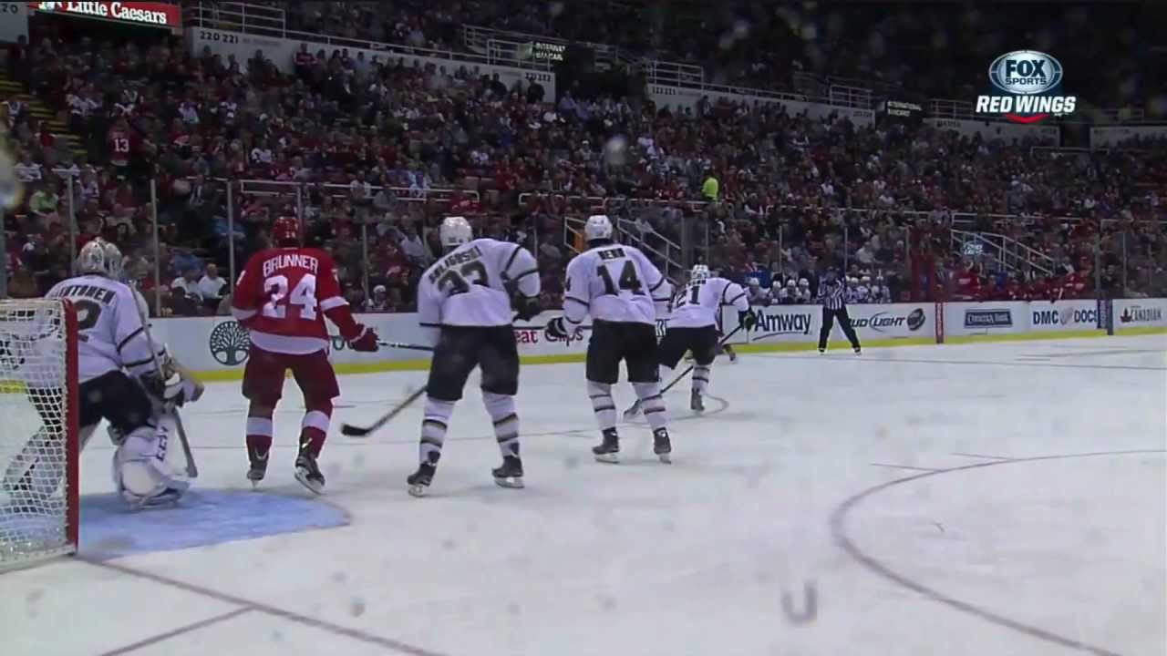 1/29/2013 - Damien Brunner's Tip-In Goal vs. Dallas Stars