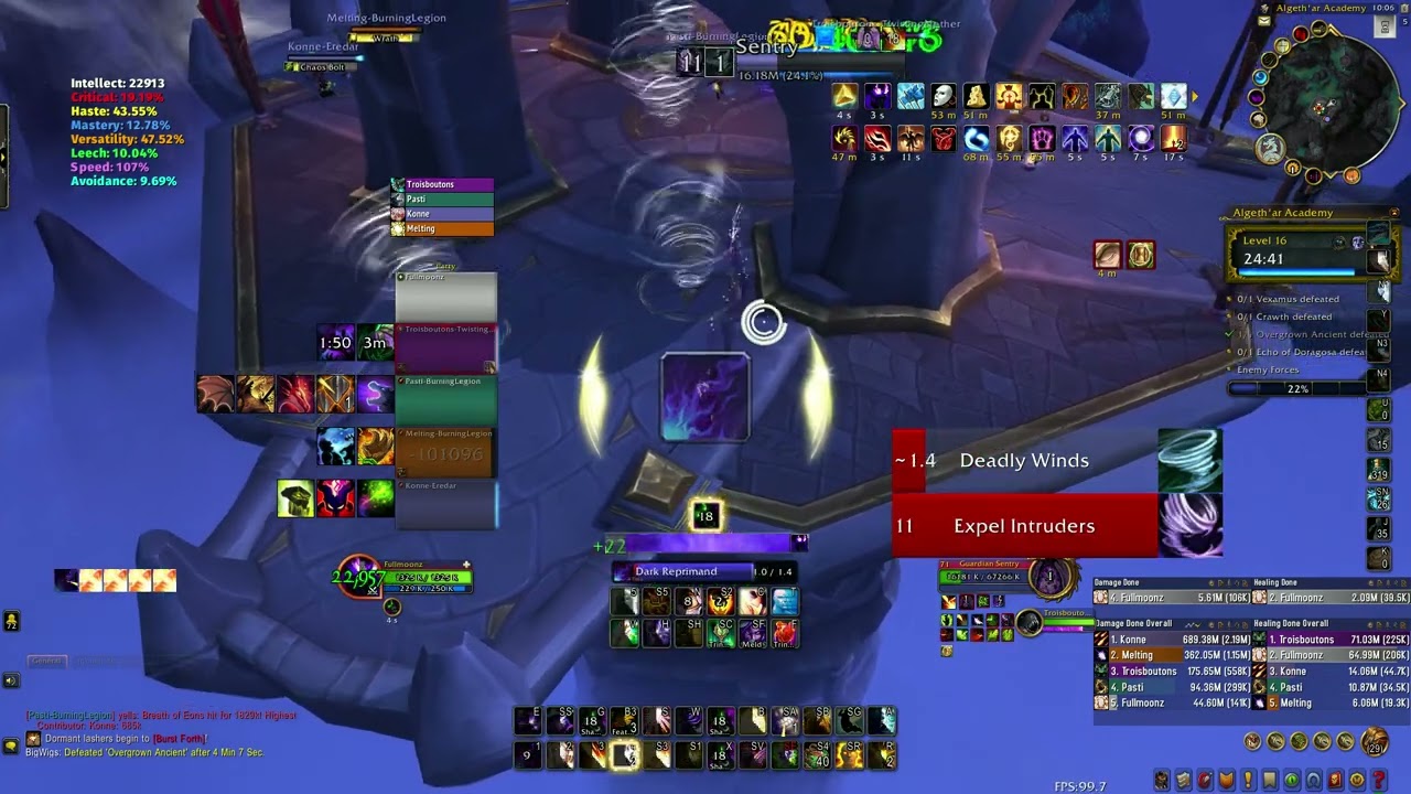 WOW DRAGONFLIGHT - DISCIPLINE PRIEST - Algeth'ar Academy MYTHIC+ 16 - SEASON 4 - WEEK 7 Tyrannical