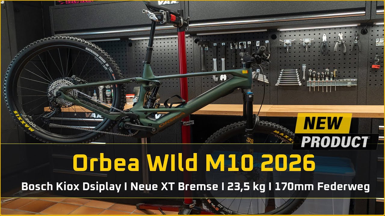 Orbea Wild M10 2026 Seawood I Flightcheck I Bosch Kiox I XT 8220 Bremse I 170mm Federweg @orbea