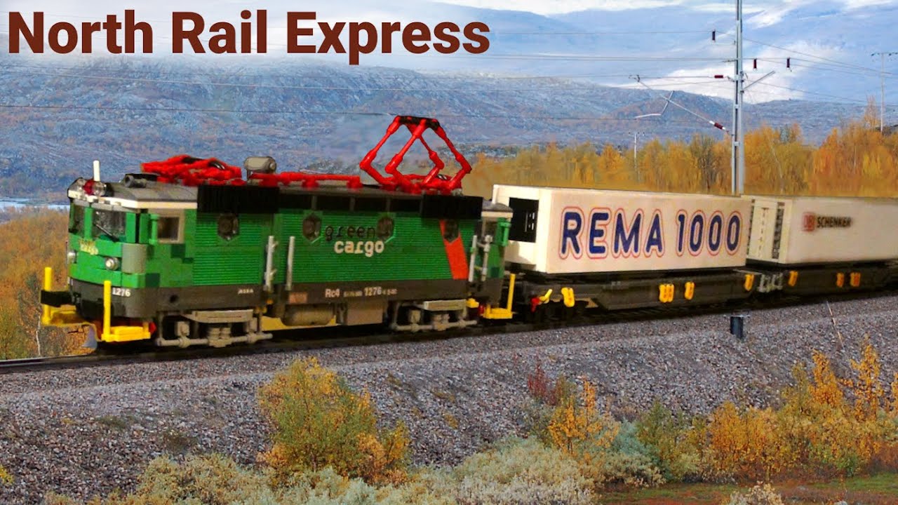 North Rail Express MOC aus Klemmbausteinen / GC Rc4R + Sdggmrs