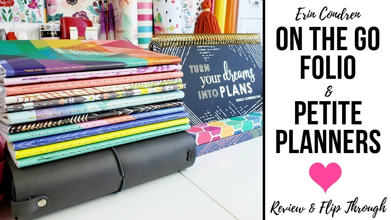 Erin Condren Folio and Petite Planner Review | EC On the Go Folio (Travelers Notebook-Style Covers)