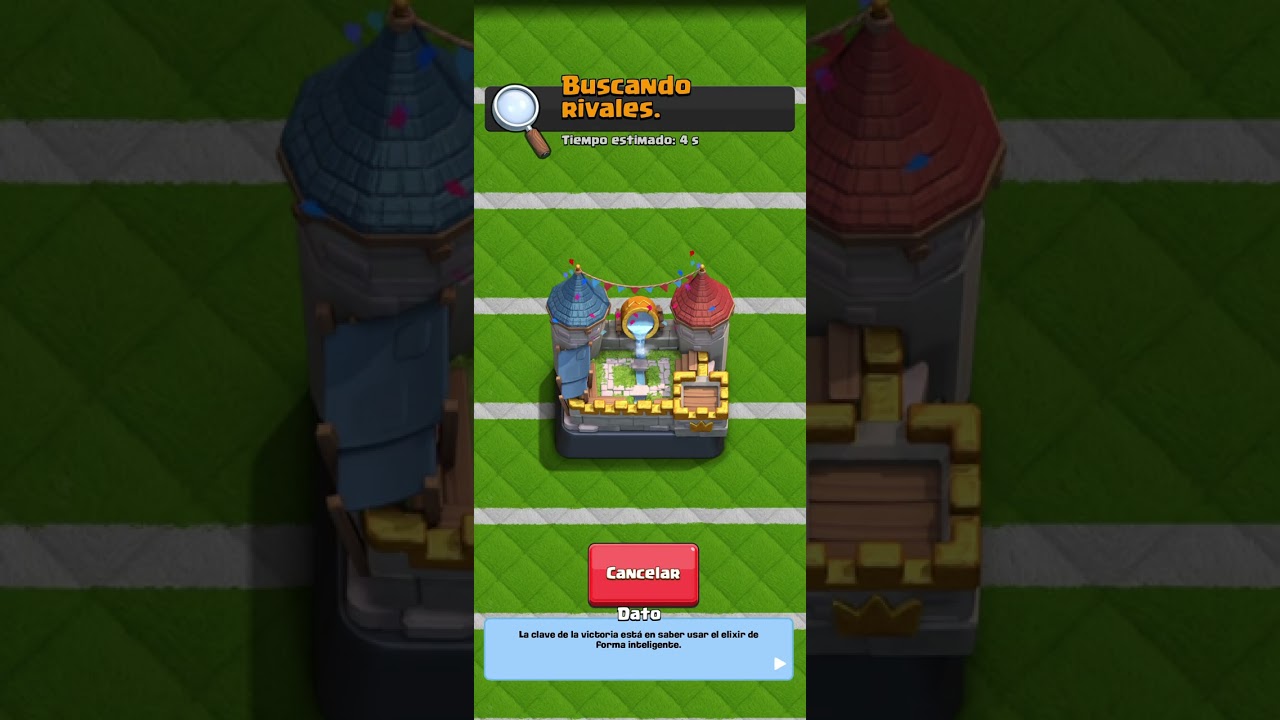 Jugando clash royale