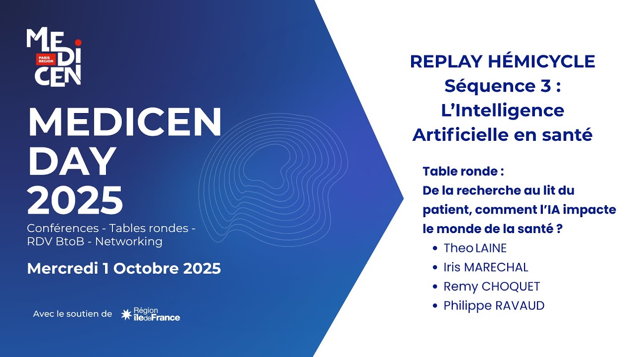 Medicen Day 2025 | Table ronde Comment l’IA impacte le monde de la santé ?
