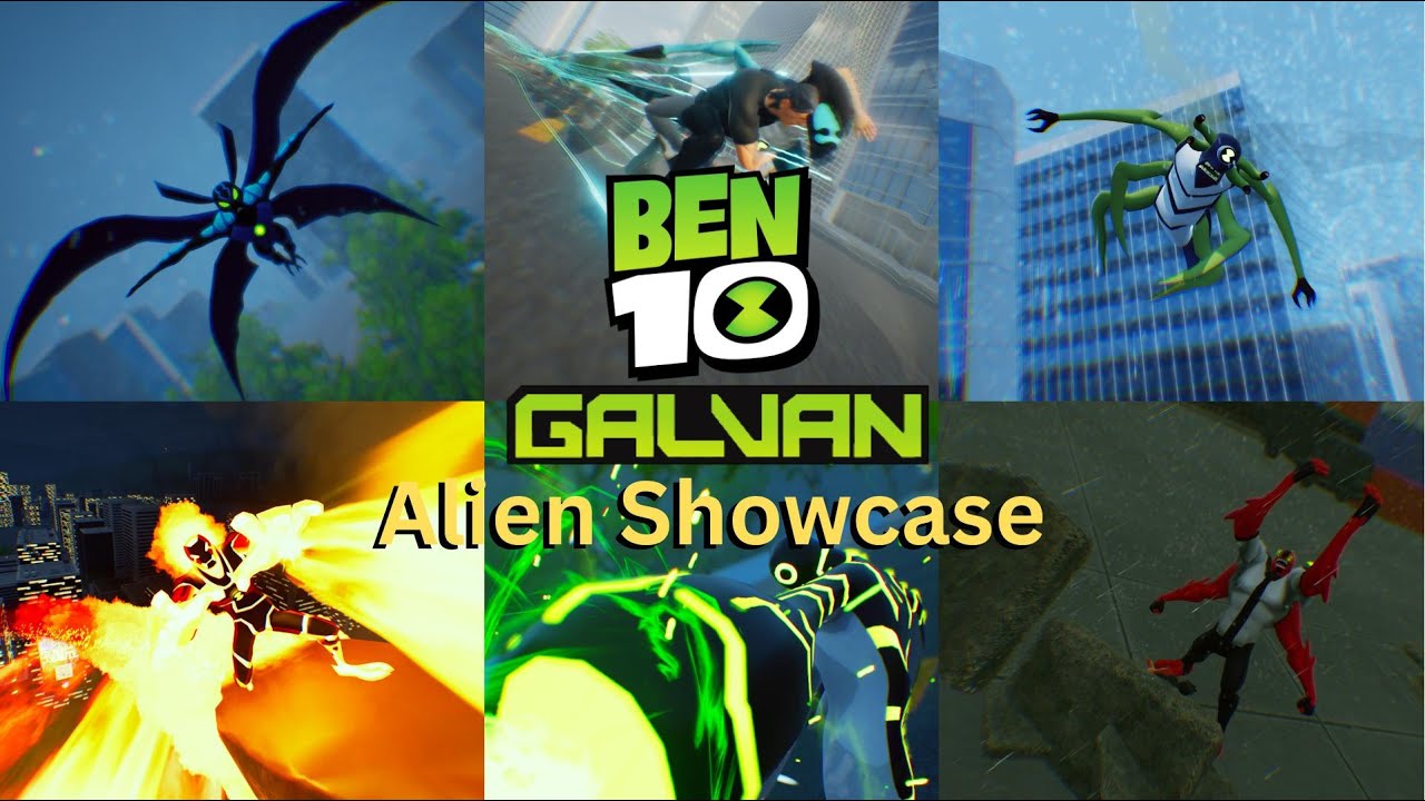 Фан-игра по Ben 10 под названием Galvan - демонстрация инопланетян.