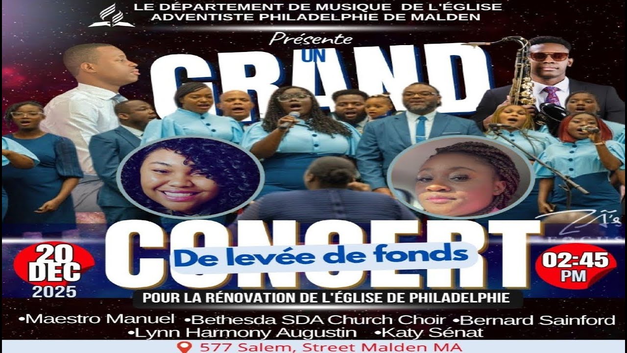 Philadelphie Haitian SDA Church Music Ministry Grand Concert | 12/20/25