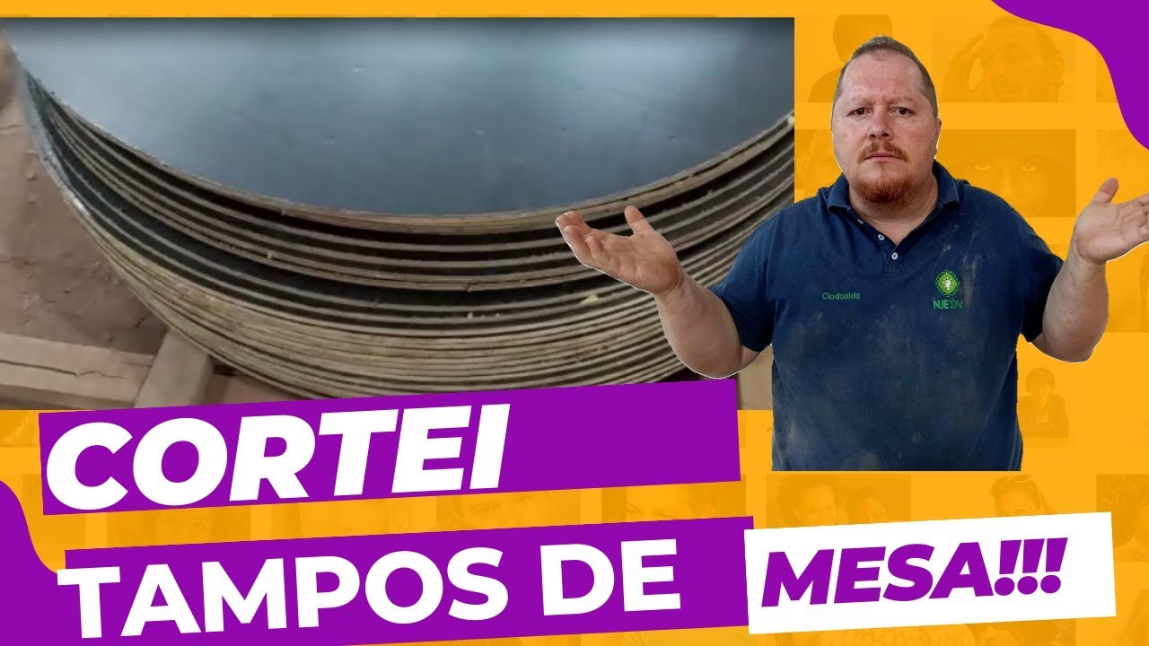 Cortando TAMPOS para MESA na ROUTER CNC #moveisplanejados #moveis #cnc