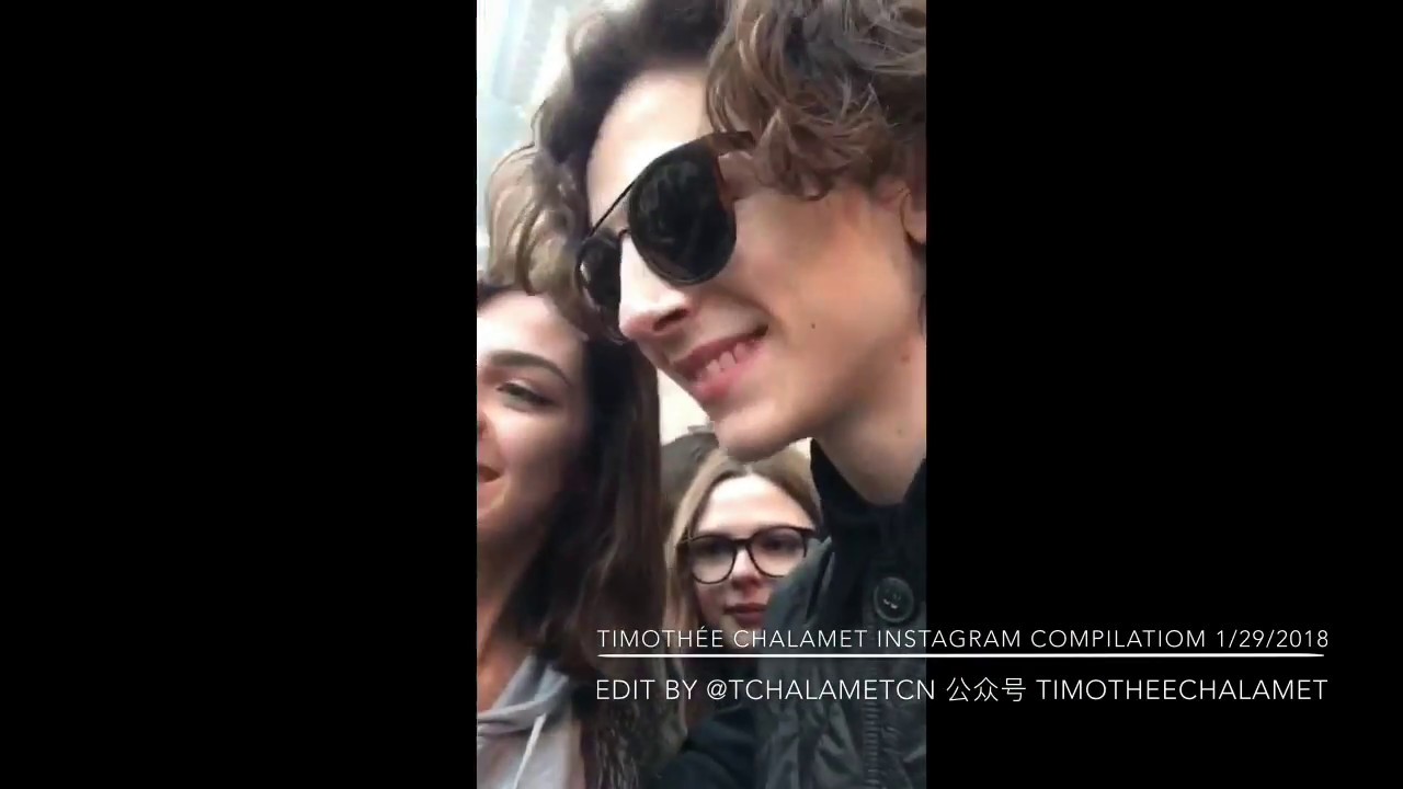 Timothée Chalamet instagram compilation Crema and London 1/29/2018