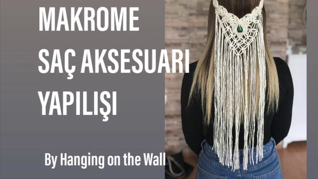 MAKROME SAÇ AKSESUARI/DUVAK YAPILIŞI / DIY MACRAME BRIDAL VEIL TUTORIAL
