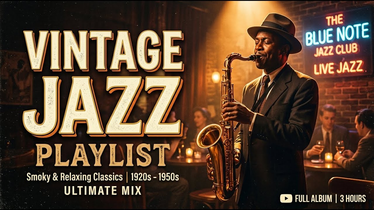 Vintage Jazz 1940년대 🌙 조용한 밤을 위한 힐링 무드 playlist cafe