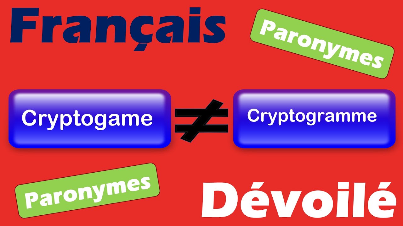 Cryptogame et Cryptogramme (Paronymes)