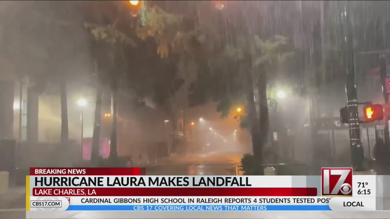 Hurricane Laura makes landfall in Lake Charles, Louisiana