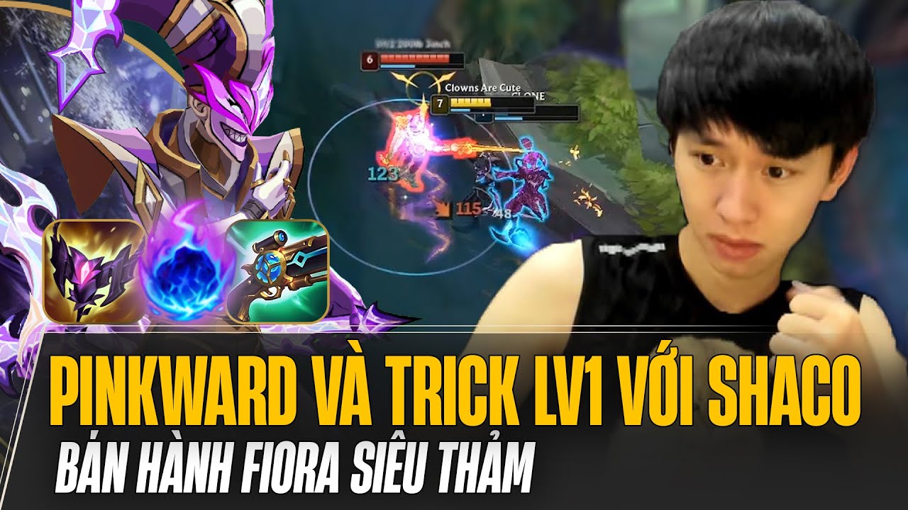 PINKWARD VÀ TRICK LV1 CỰC HAY VỚI SHACO BÁN HÀNH FIORA SIÊU THẢM KHIẾN CẢ TEAM ĐỊCH CAY CÚ