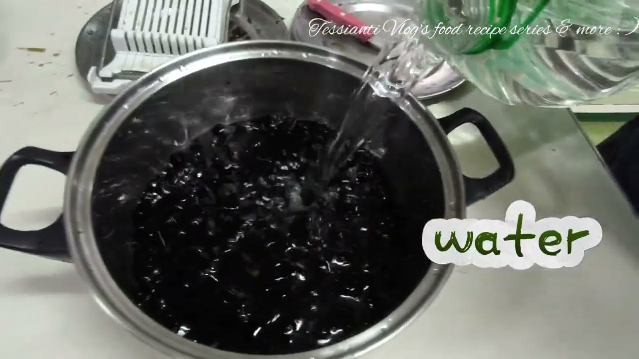 How to Make Refreshing Black Gulaman Drink Juice 
