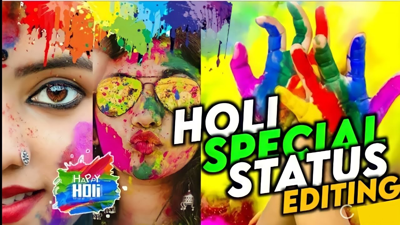 🎯How to make trending status for Holi/Holi status editing tutorial/Holi status in alight motion/