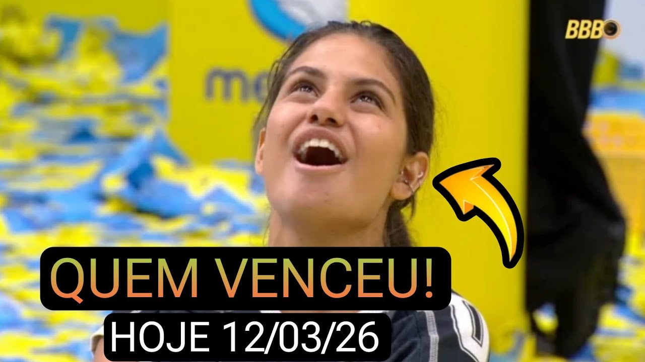 BBB 26: QUEM VENCEU A PROVA DO L&Iacute;DER MERCADO PAGO AGORA NO BBB 12/03/2026