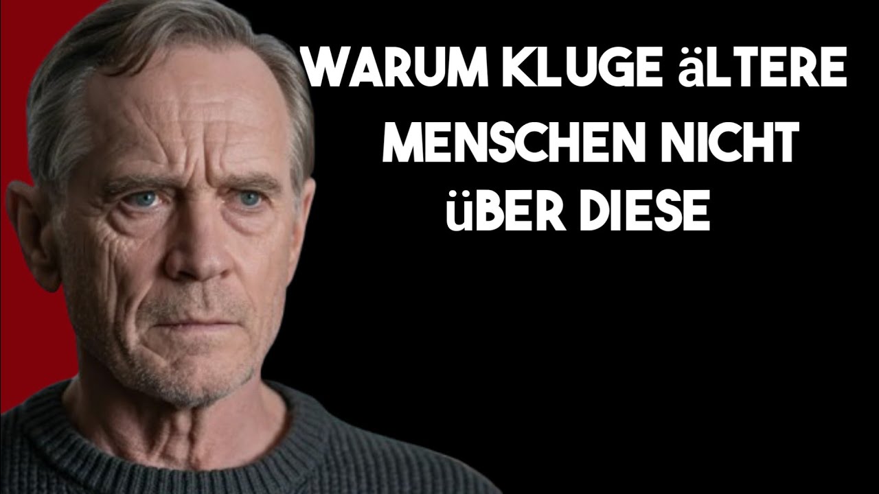 Warum kluge ältere Menschen nicht über diese Dinge sprechen