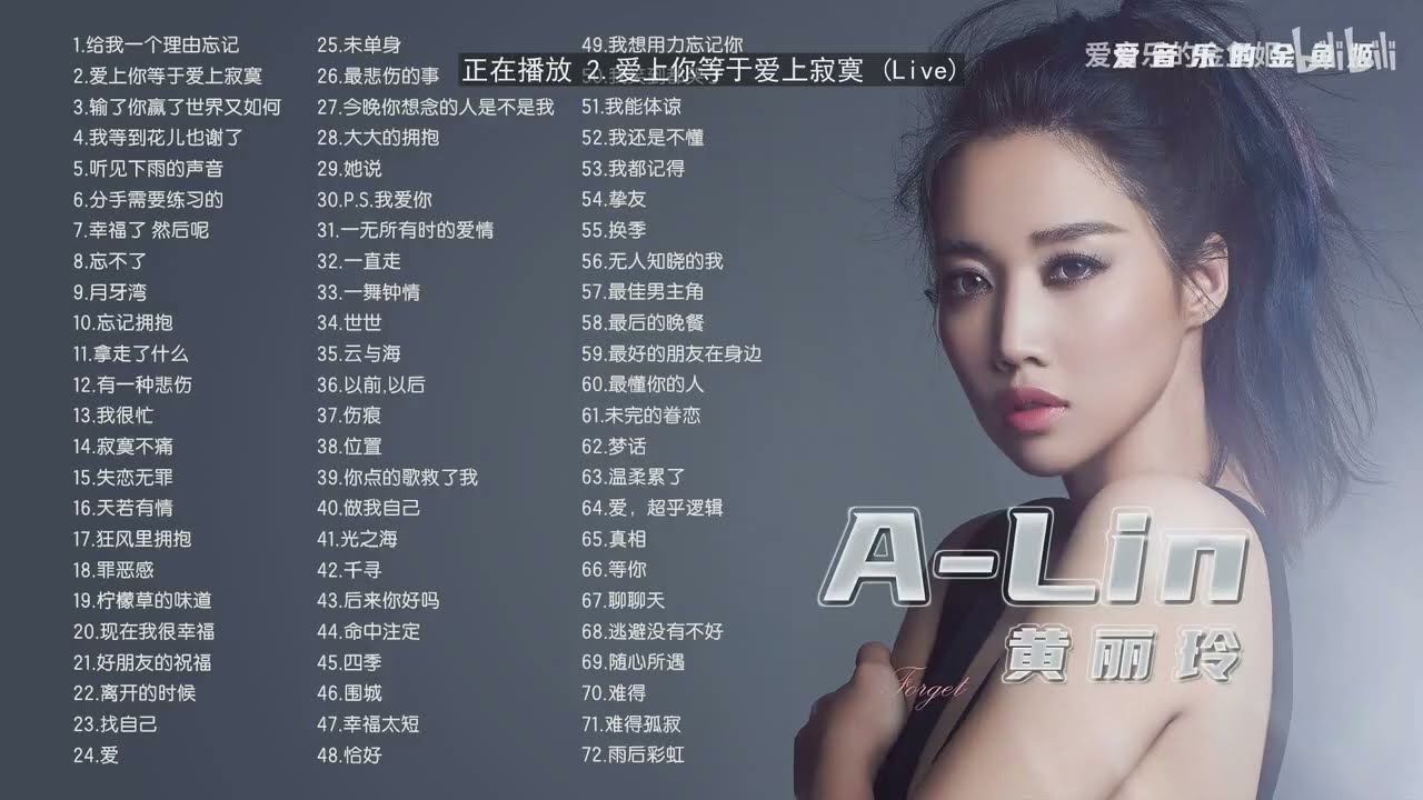 A Lin【黄丽玲】经典好听的音乐合集 带歌词