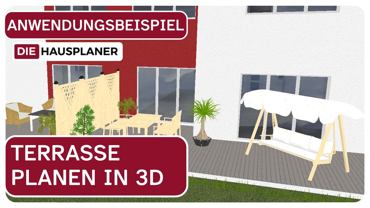 Eine Terrasse planen in 3D - Ein Anwendungsbeispiel
