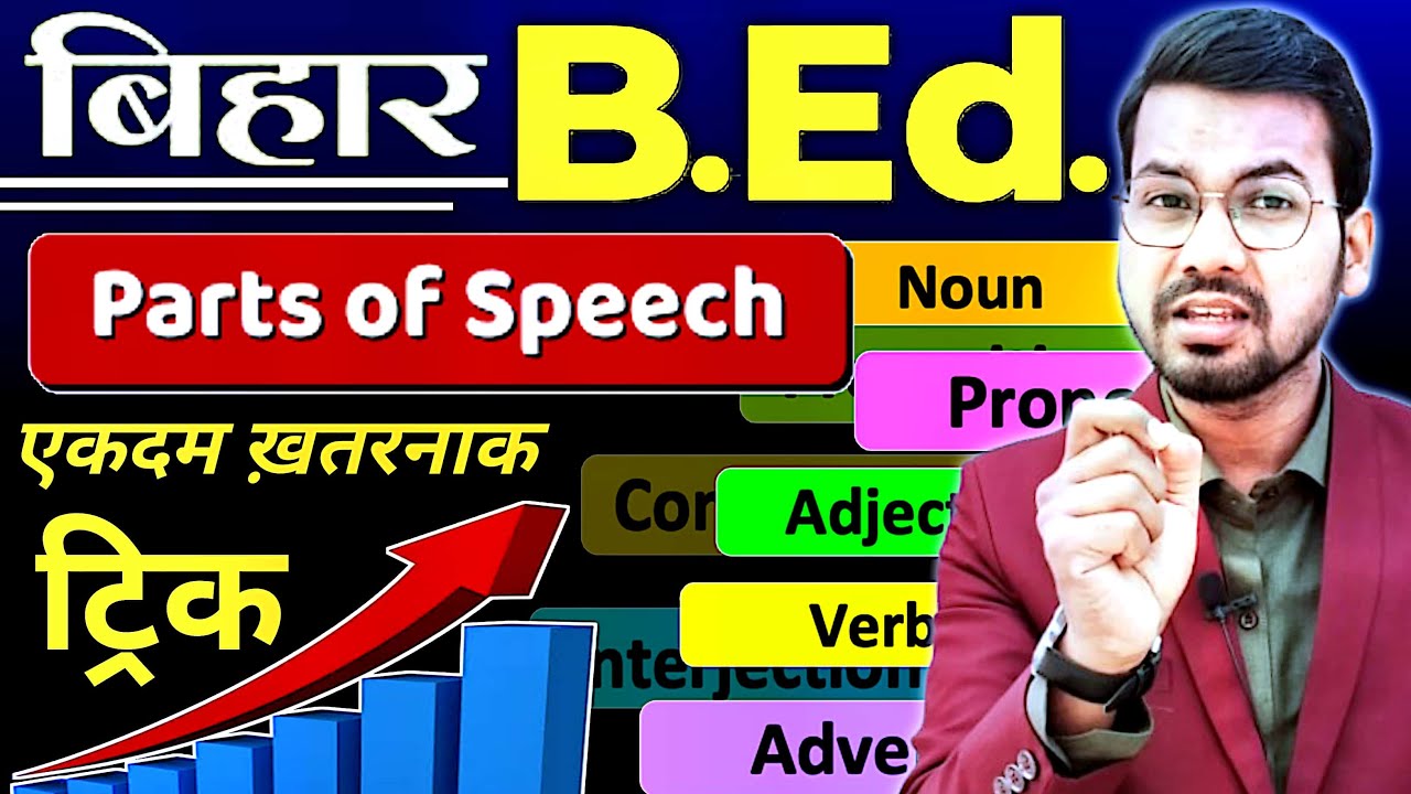 Bihar B.Ed. English Grammar | Parts Of Speech ke trick | पहली बार ट्रिक के साथ | Parts of Speech