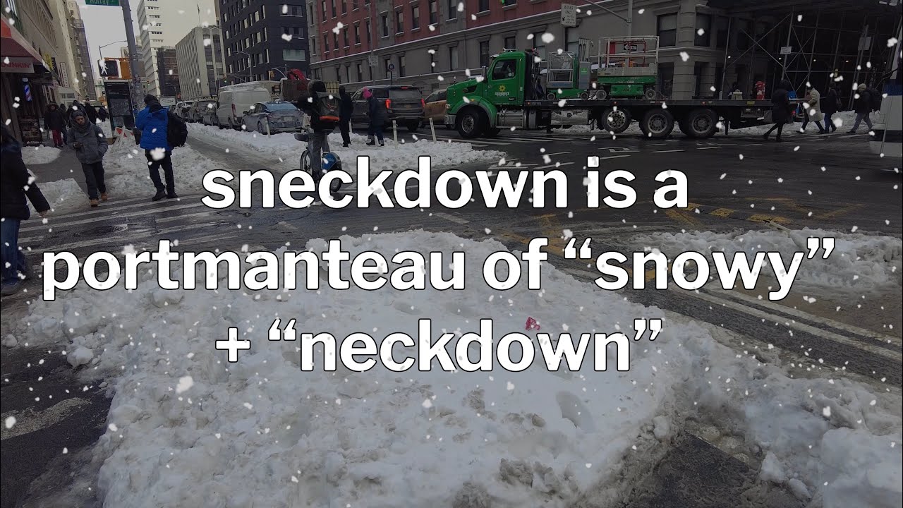 A Snazzy Snowy Sojourn Snooping for Sneckdowns
