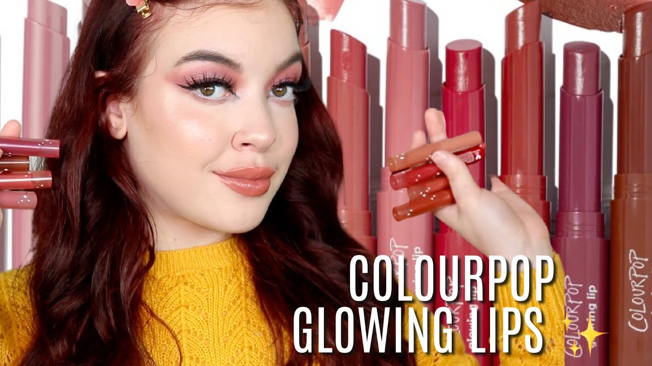 NEW COLOURPOP GLOWING LIPS | SWATCH PARTY!!