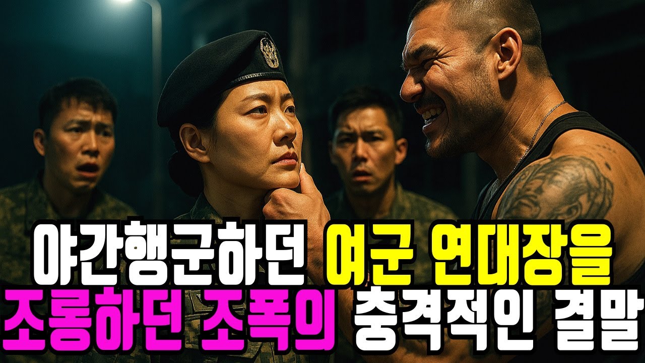 행군 중에 여군 연대장 조롱하며 도발하던 조폭들의 충격적인 결말[오디오북|노후의지혜|사연이야기]