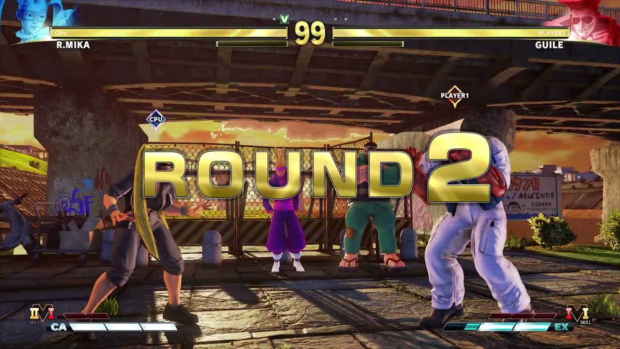 RAINBOW MIKA VS GUILE レインボー・ミカ対ガイルで戦ってみた Street Fighter V