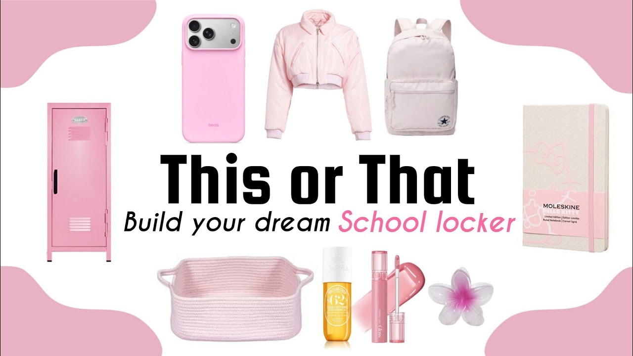 Build Your Dream School Locker 🩷 | This or That Challenge 🎒✨| choose one challenge 🥶
